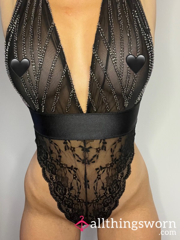 Lace And Beaded Bodysuit 🖤