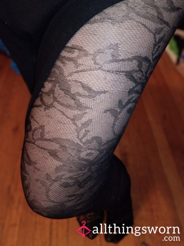 Lace Black Pantyhose