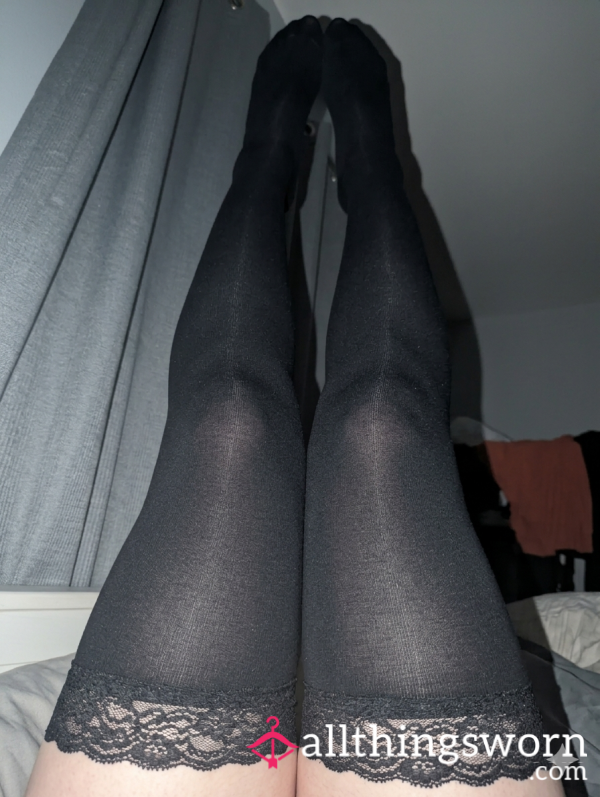 Lace Black Stockings 😈