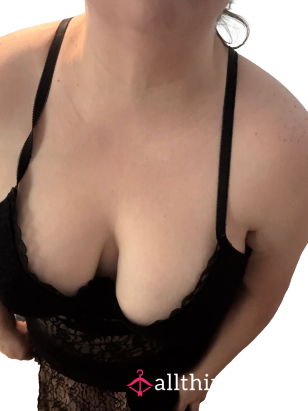 Lace Black Teddy Well Loved 😉