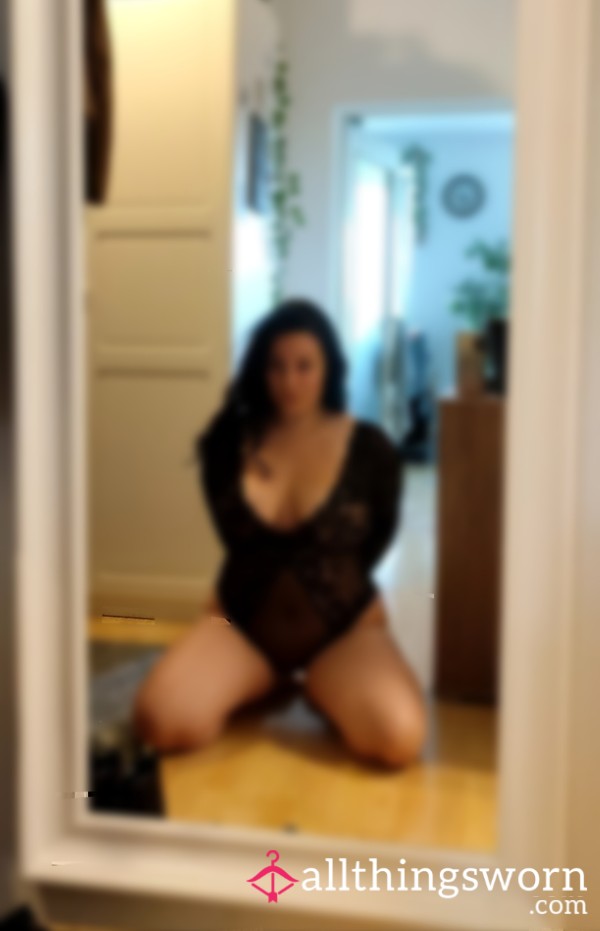 Lace Body Mirror Photo Shoot