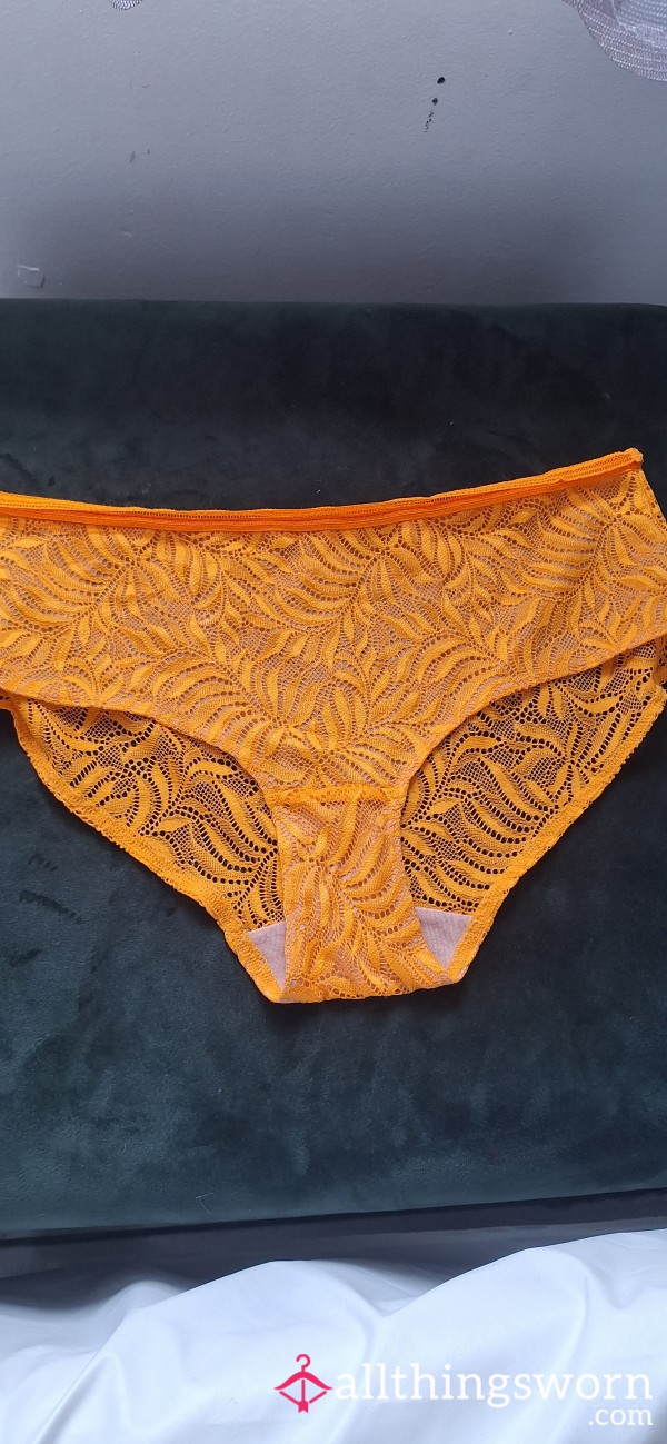 Lace Briefs Orange