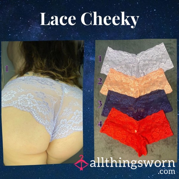Lace Cheekies With Cotton Guesset