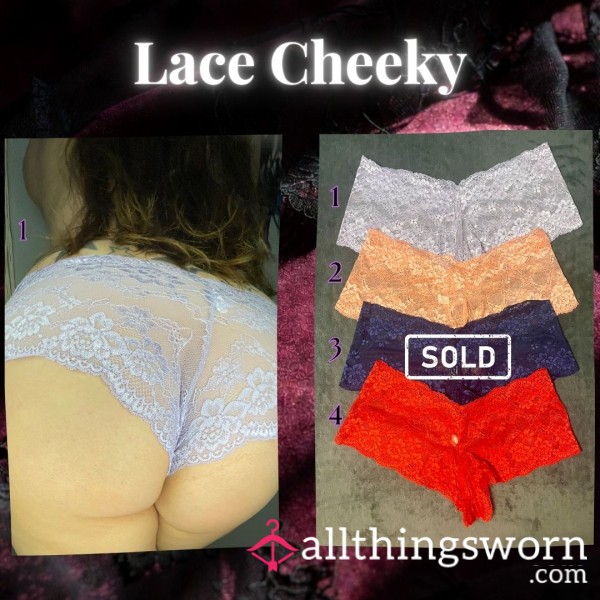 Lace Cheekies With Cotton Guesset