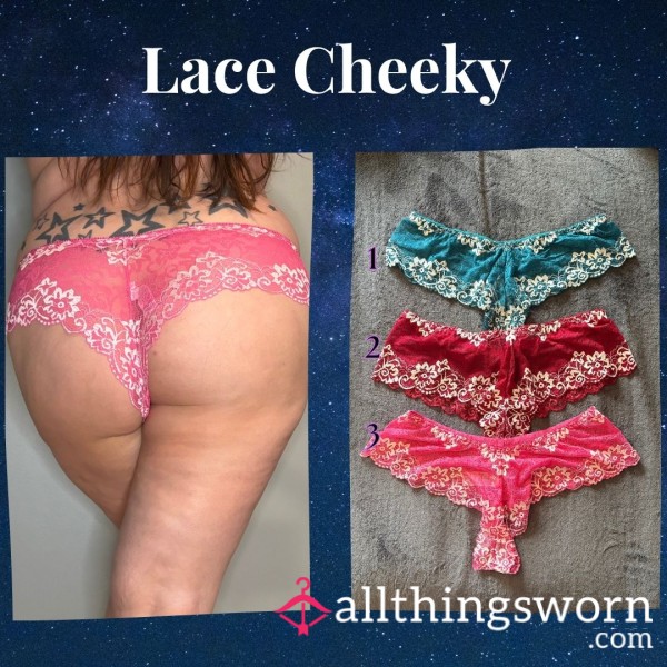 Lace Cheeky With White Details