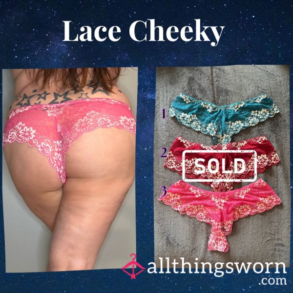 Lace Cheeky With White Details