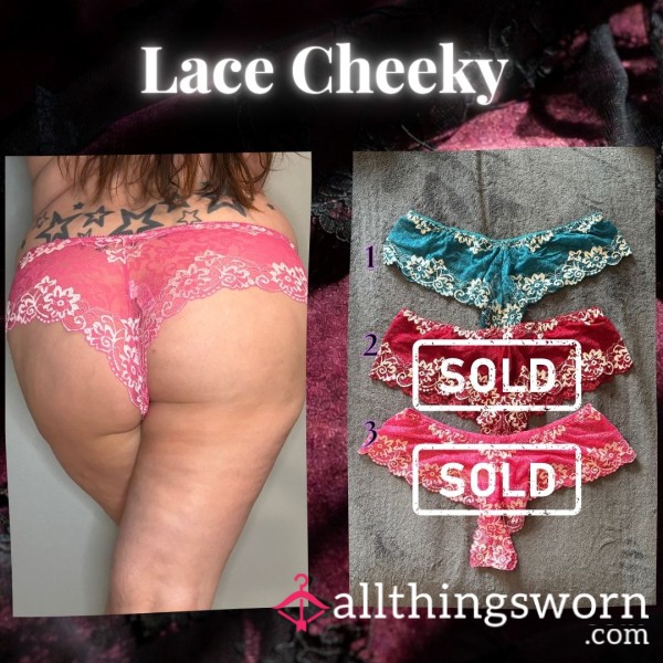 Lace Cheeky With White Details