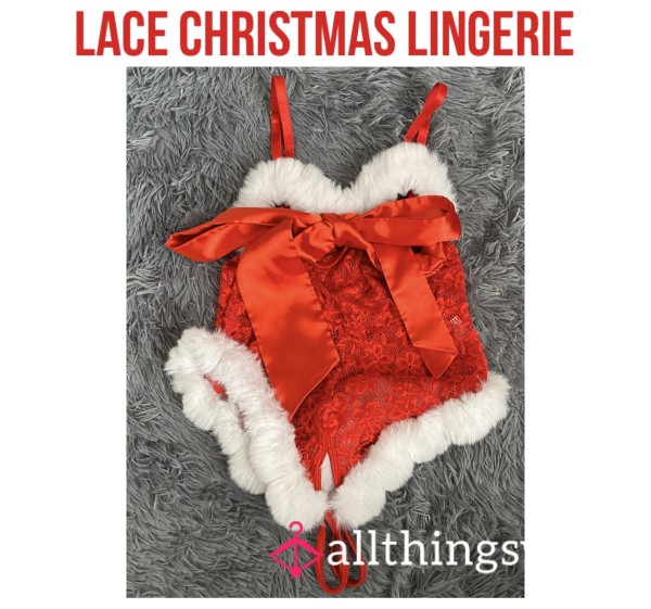 Lace Christmas Lingerie❣️