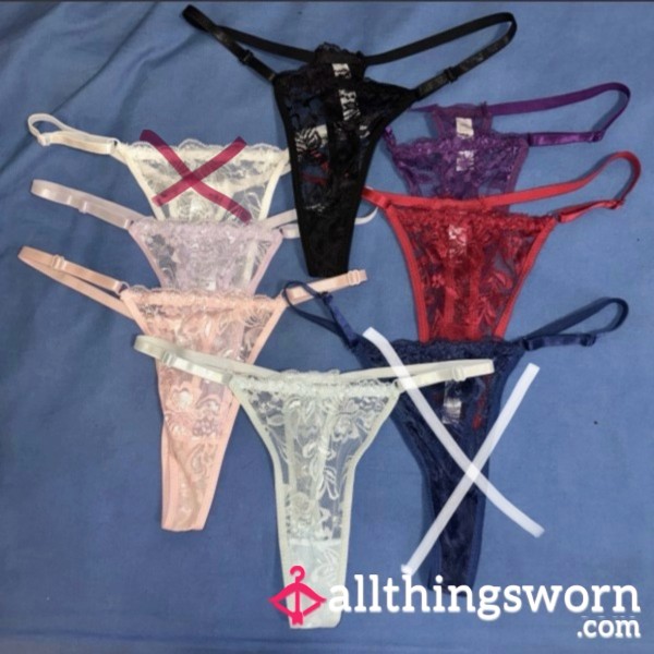 Lace Cotton Gusset Thongs 🫶🏼
