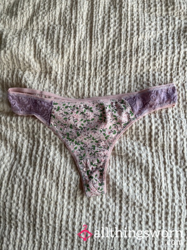 Lace Flor*l Thong