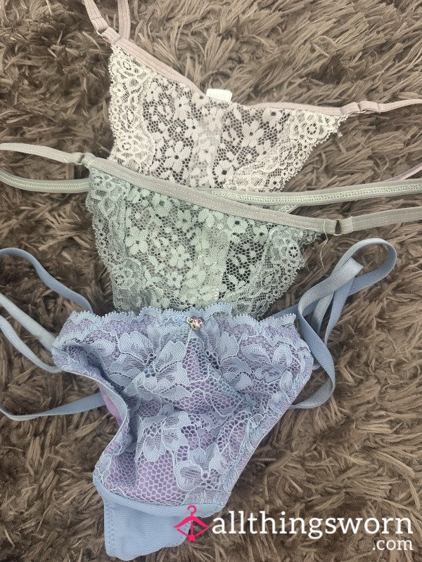 Lace G Strings Pastel Small