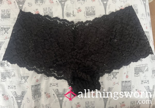 Lace Midnight Dark See-through Panties