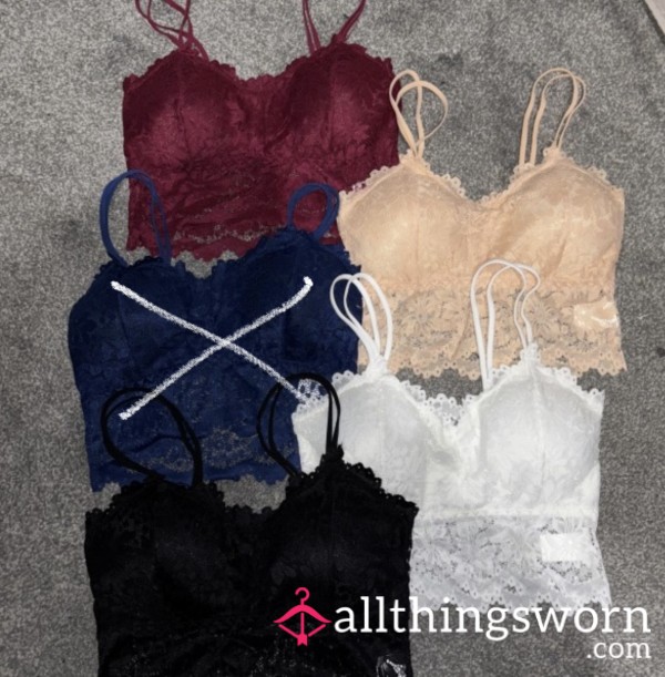 Lace Padded Bralette😈 Freshly Worn Just For You🥵🥰 Add My Scent Straight To Your Collection😍😏