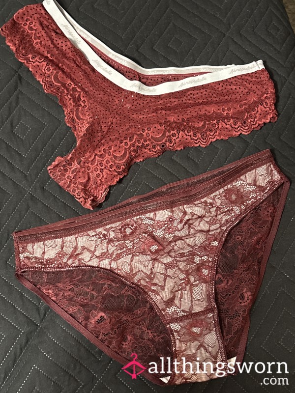 Lace Panties Worn To Your Request