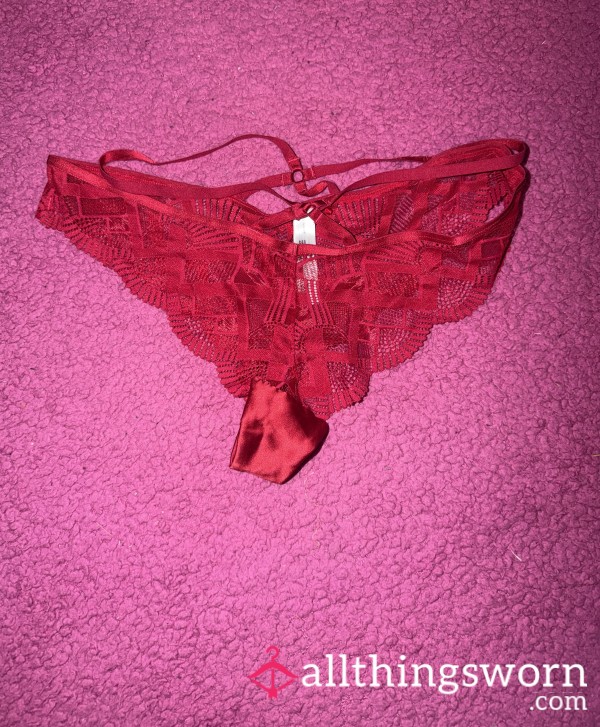 Lace Panty With Gusset Pocket