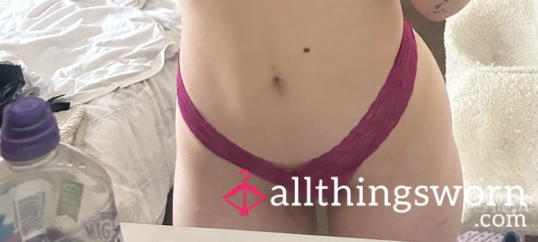 Lace Pink Thong