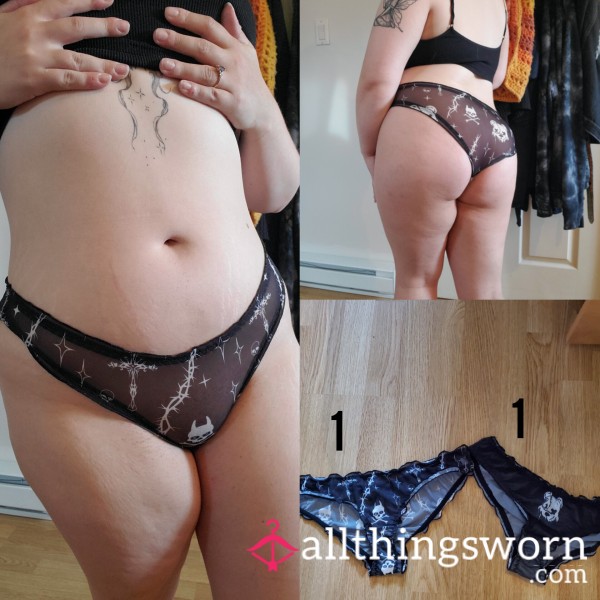 Lace See Trough Panties Size Medium