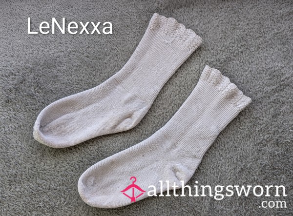 Lace Socks - "White"