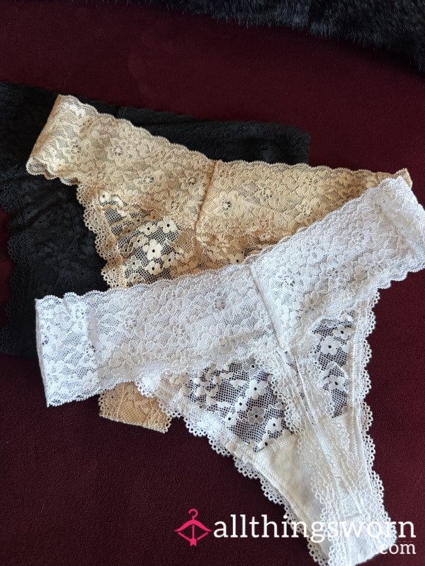 Lace Thong, 1 Day Wear, Pick Colour & Extras