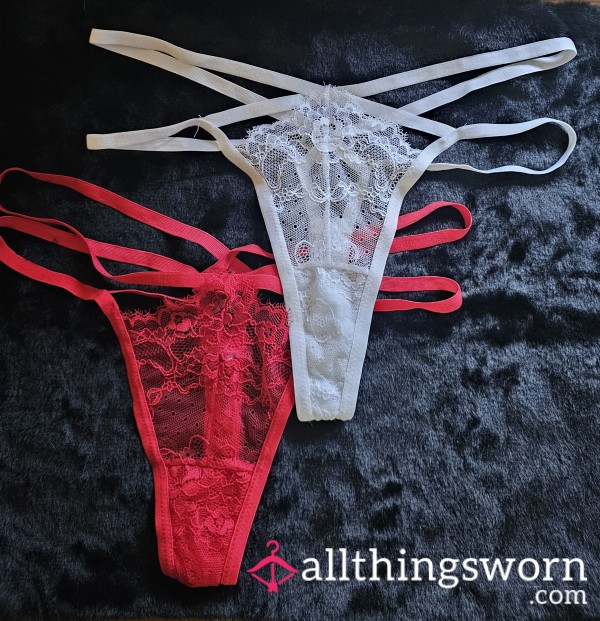 ❤️LACE Thong🤍 S**y, High Waist Thongs With The Extra Hold On My Body😈 Includes 1 Day Wear & Photo Proof Of Wear 💋