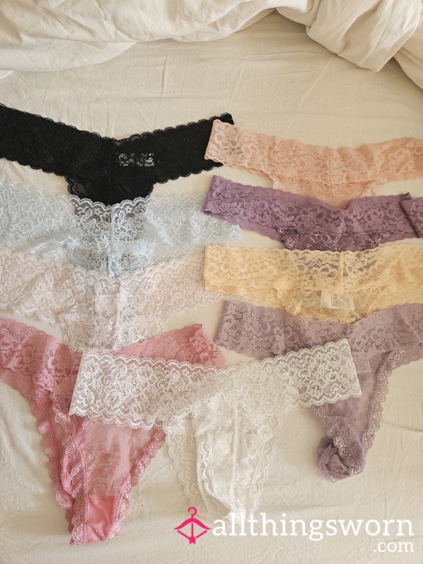 Lace Thongs In Many Colours🩷🧡💛💜🩵