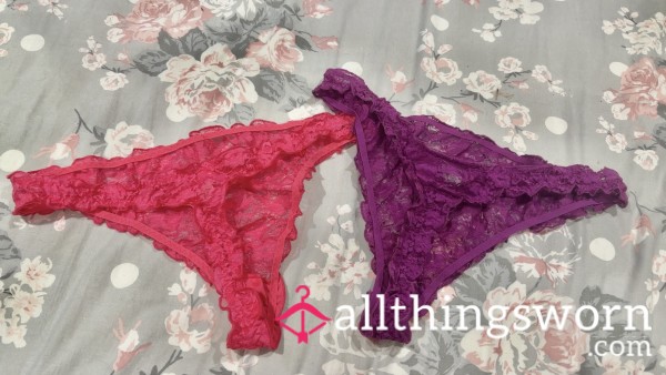 Lace Thongs - Moist & Scented 😈