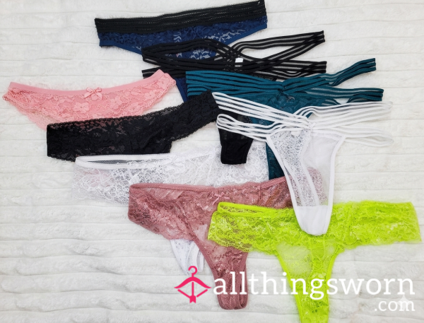 Lace Thongs – Pick Your Favorite 🖤🌸L/XL
