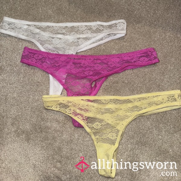 Lace Thongs. Sold Individually