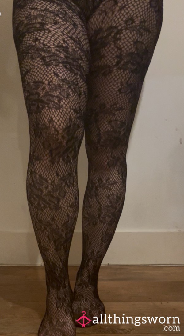 Patterned Fishnet Tights