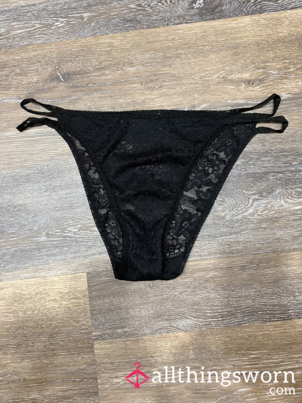 ✨ Lace & Timber • Sweet Black Lace Panties • Free Shipping 🌸