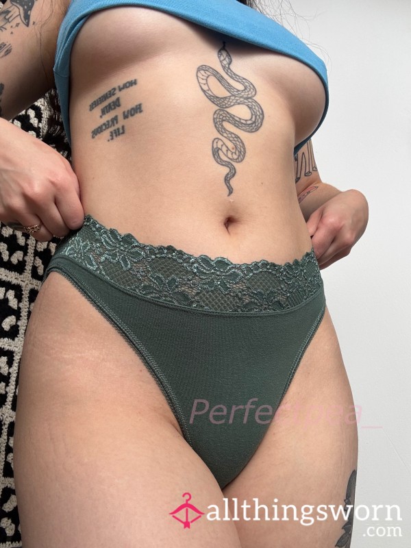 Lace Top Cotton Briefs – ONLY TWO LEFT!