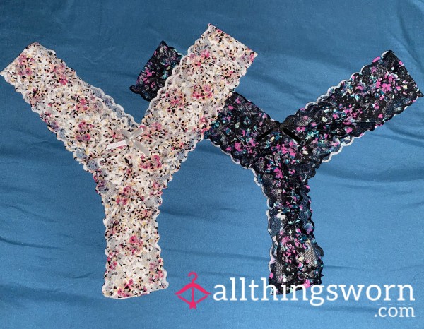 Lace V Shaped Thongs