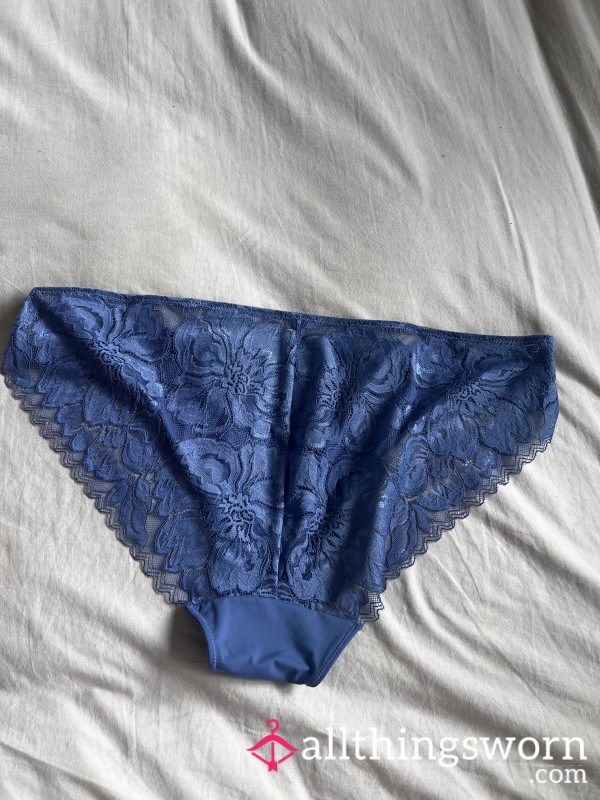 Laced Back Blue Panties
