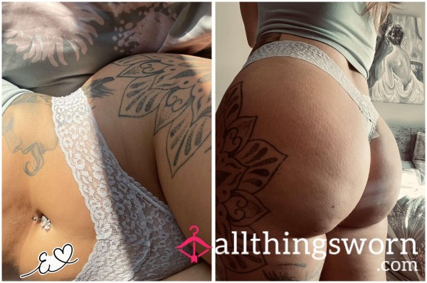 Laced In Temptation – My Naughty White Lace Thong