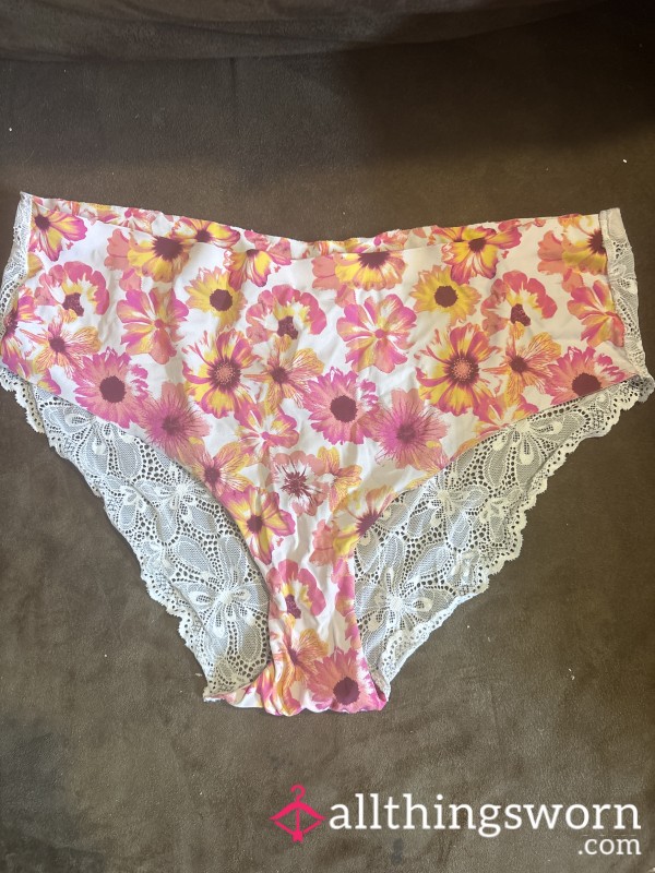 Lacey Back Panties Worn