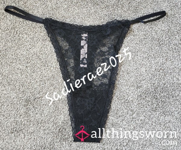 S**y Lacey Black Thong