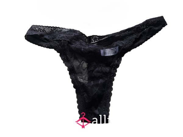 Lacey Black Thong