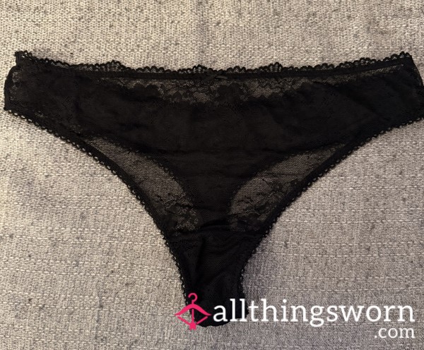 Lacey Black Thong