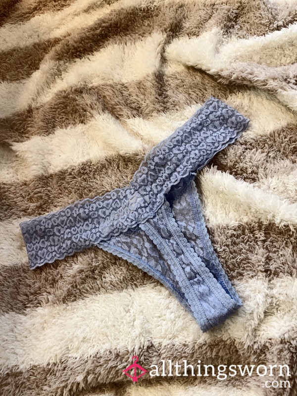 Lacey Blue Thong 💦