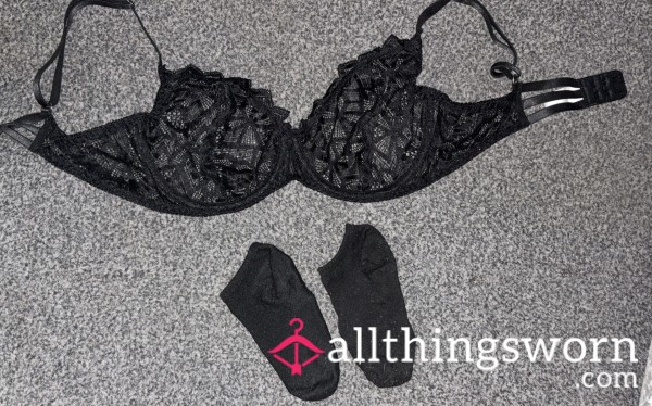 Lacey Bra And Sock