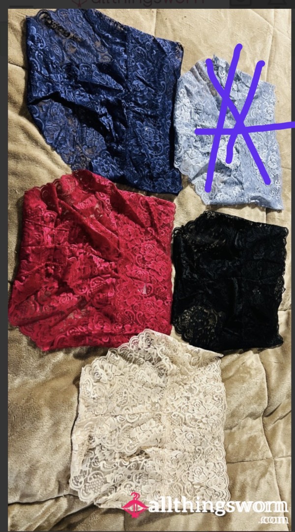 Lacey Fullback Cotton Gussett Panties Comes With Seven Day Wear Pair