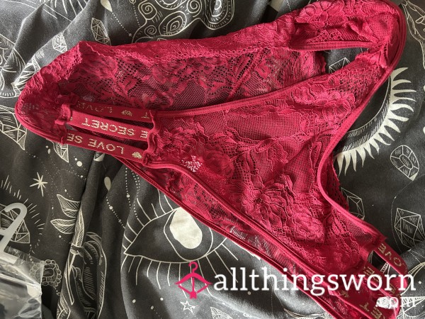 Lacey Red Knickers