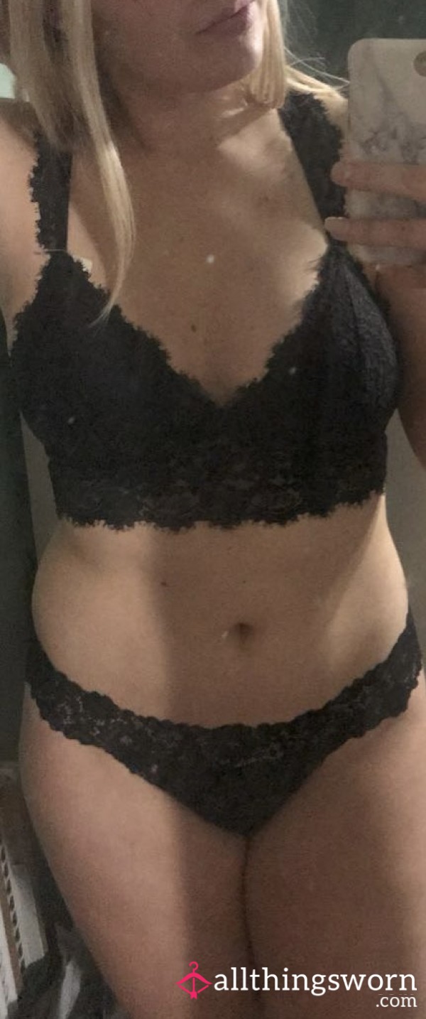 Lacey Thong With Matching Bralette (after Work Special)