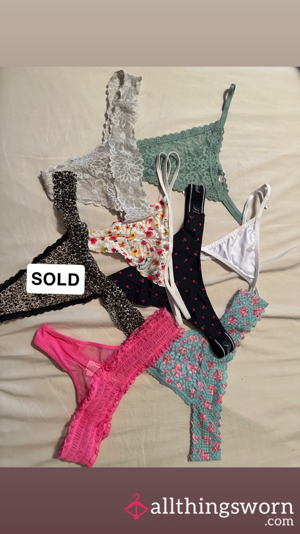 Worn Thong Collection – Pick Your Favorite