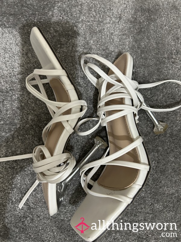 Lacey White High Heel