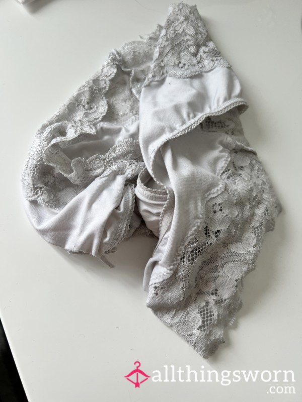 Lacey White Panties