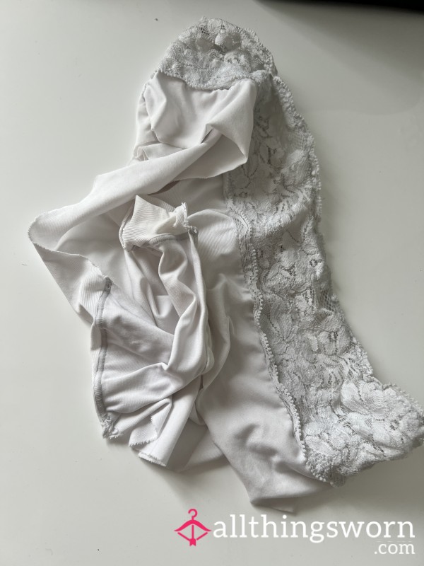 Lacey White Panties