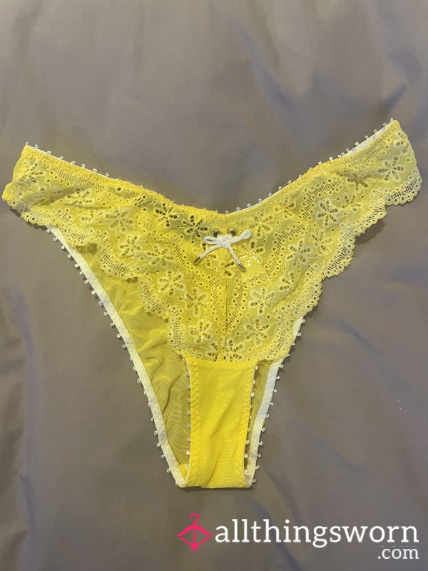 Lacey Yellow Panties