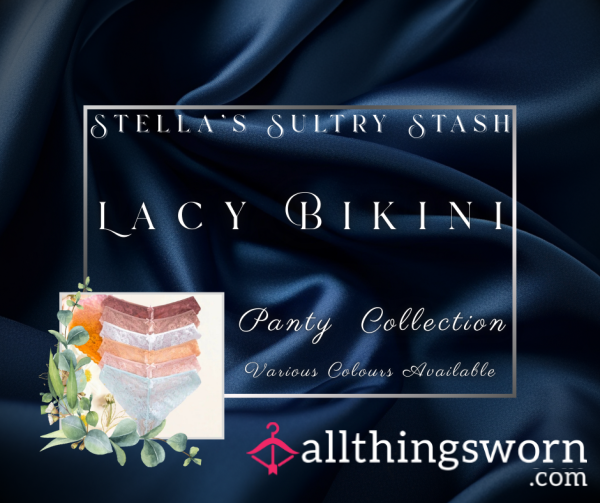 Lacy Bikini Collection: Panties (Various Colours - £20)