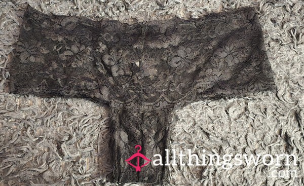 🖤 Lacy Black Temptation – Worn Just For You 🖤